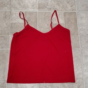 Red Velvet Spaghetti Strap Tank